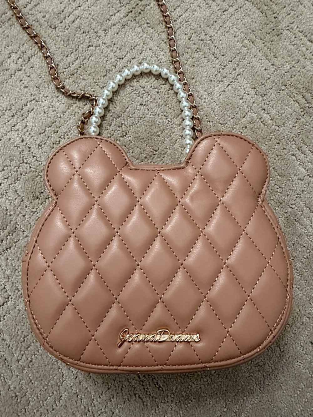 JeanaDraws Quilted Bear Crossbody Bag